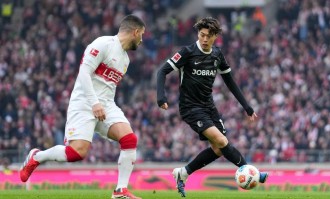 1-0，第89分钟绝杀，斯图加特掀翻弗赖堡，3连胜+逼近德甲前三