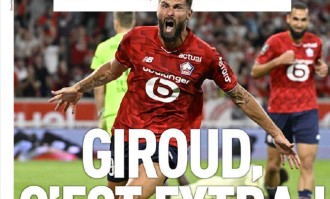 91分钟绝杀！38岁大吉鲁吐舌绕场狂奔：法甲连续2轮破门 破1纪录